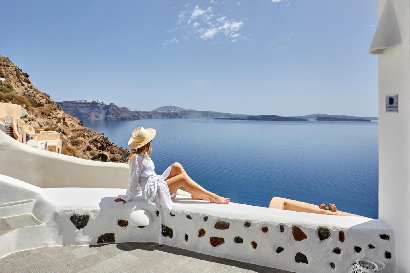 Villa Blue Art Caves Oia  Exterior foto